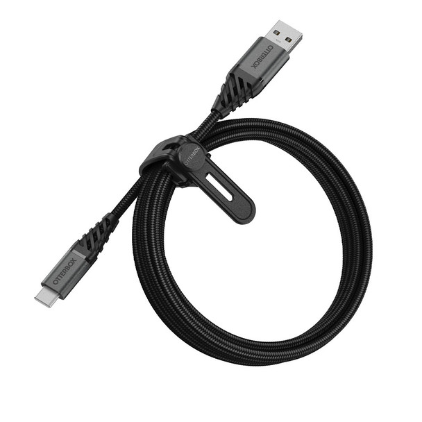 OtterBox Premium Cable - USB-C to USB-A  2m - Black Main Product Image