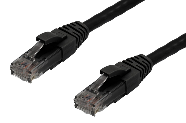 4Cabling 0.5m CAT6 RJ45-RJ45 Pack of 50 Ethernet Network Cable - Black Main Product Image
