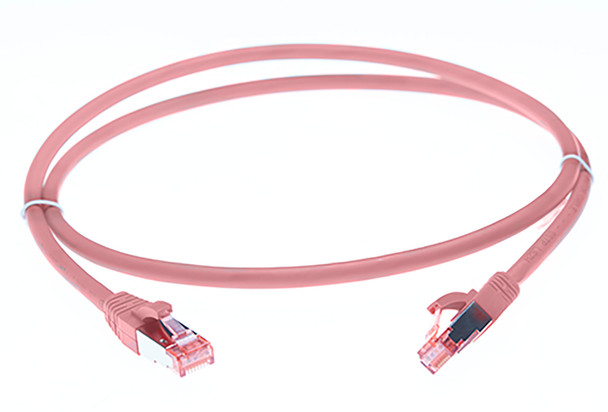 4Cabling 1m Cat 6A S/FTP LSZH Ethernet Network Cable - Pink Main Product Image