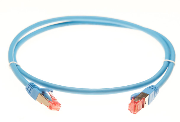 4Cabling 0.5m Cat 6A S/FTP LSZH Ethernet Network Cable - Blue Main Product Image