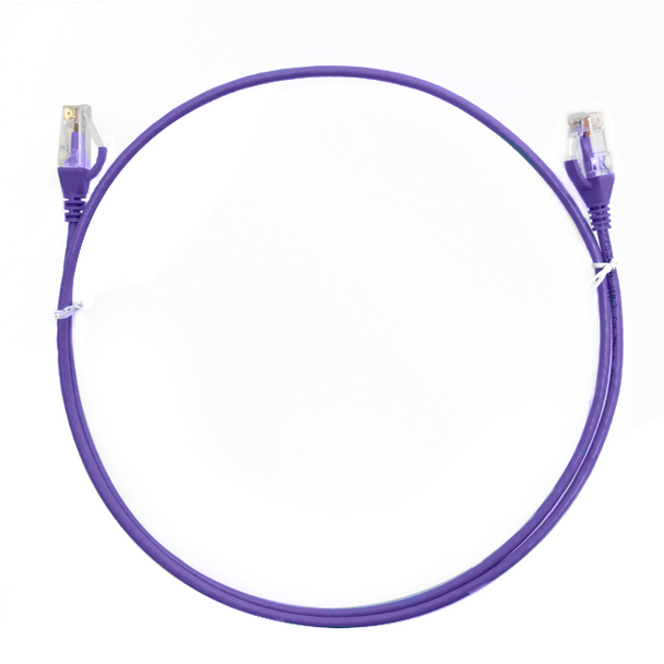 4Cabling 2m Cat 6 Ultra Thin LSZH Ethernet Network Cable - Purple Main Product Image