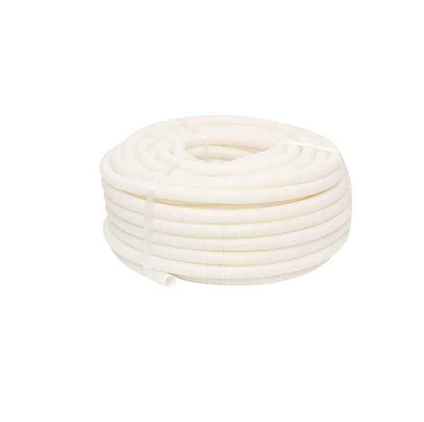 4Cabling 20mm Corrugated Conduit Medium Duty White 25 meter/roll Main Product Image