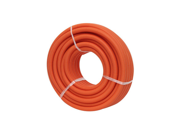 4Cabling 50mm Corrugated Conduit Heavy Duty Orange 25 meter/roll Main Product Image
