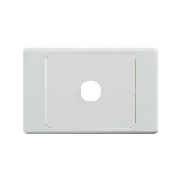 4Cabling Ultima 1 Gang Switch Cover - White Main Product Image