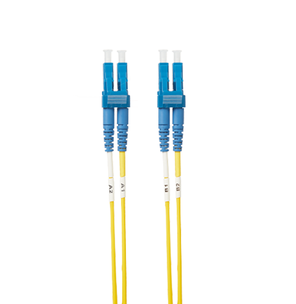 4Cabling 0.5m LC-LC OS1 / OS2 Singlemode Fibre Optic Cable - Yellow Main Product Image
