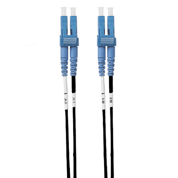 4Cabling 1.5m LC-LC OS1 / OS2 Singlemode Fibre Optic Cable - Black Main Product Image