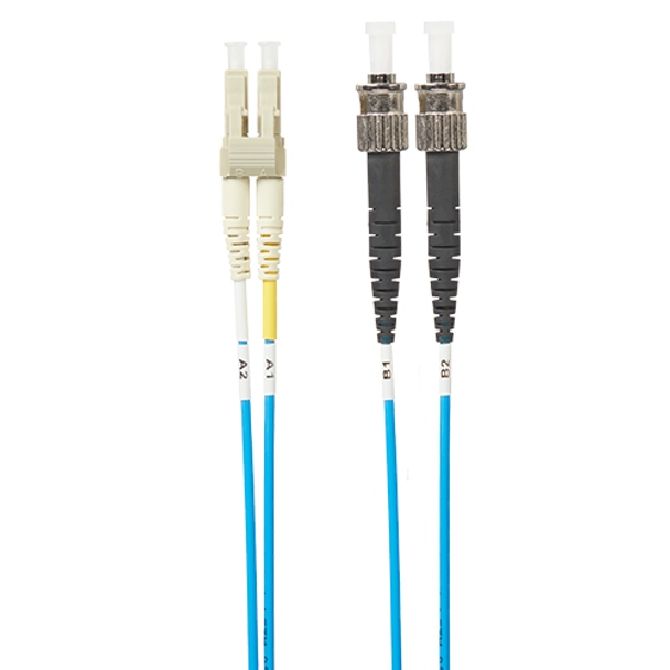 4Cabling 1m LC-ST OM4 Multimode Fibre Optic Cable - Blue Main Product Image