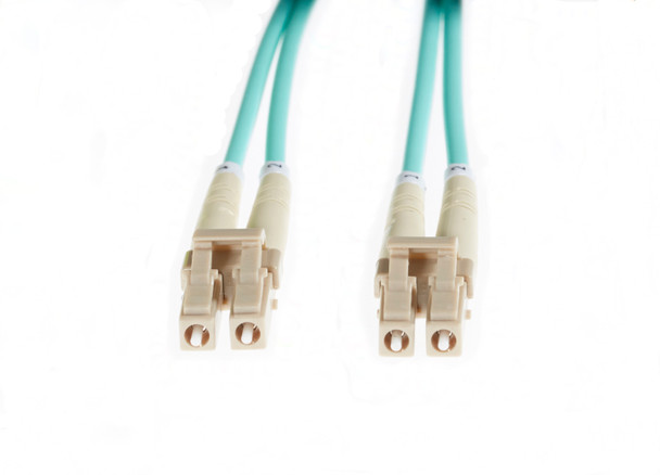 4Cabling 3m LC-LC OM4 Multimode Fibre Optic Patch Cable - Aqua Main Product Image