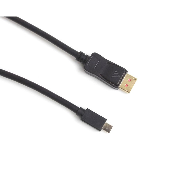 4Cabling 2m Mini DisplayPort Male to DisplayPort Male V1.4 Cable - Black Main Product Image