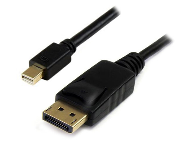 4Cabling 2m Mini DisplayPort Male to DisplayPort Male Cable - Black Main Product Image