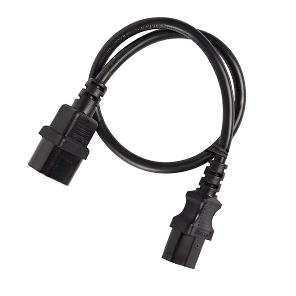 4Cabling 1.5m IEC C13 to C14 Extension Cord M-F - Black Main Product Image