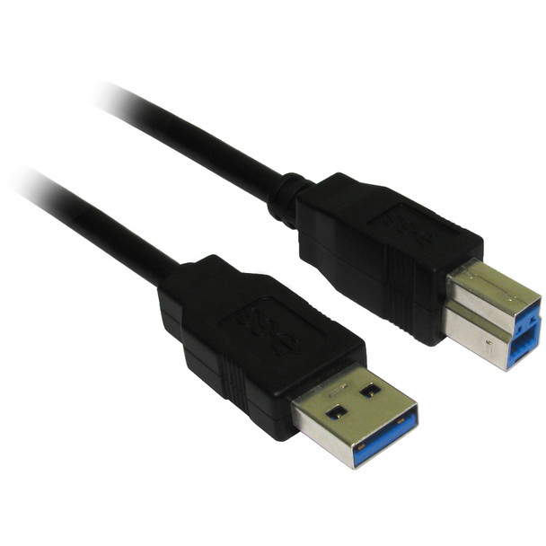 4Cabling 3M USB 3.0 AM-BM Cable - Black Main Product Image