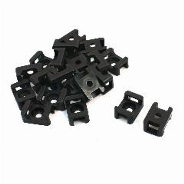 4Cabling Saddle Type Mount - 15mm x 10mm - Black Bag of 100 Main Product Image