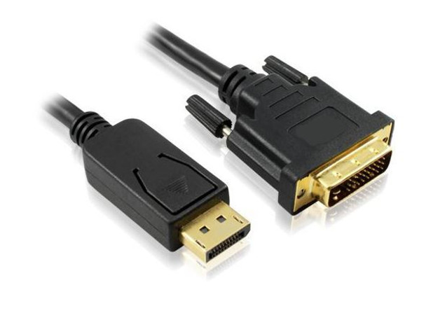4Cabling 3m DisplayPort Male to DVI-D Male Cable - Black Main Product Image