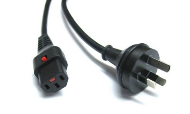 4Cabling 3m Lockable IEC C13 - Australian 3-Pin Plug  Main Product Image