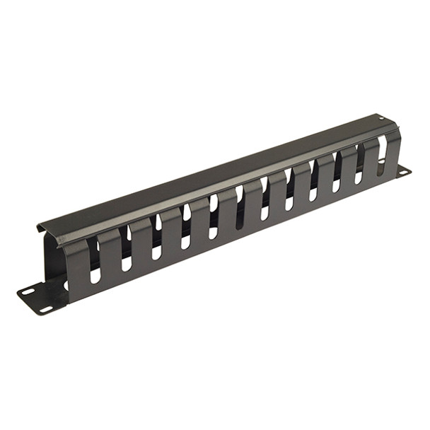 4Cabling 1RU 19in Metal Cable Management Rail 12 Slot Main Product Image