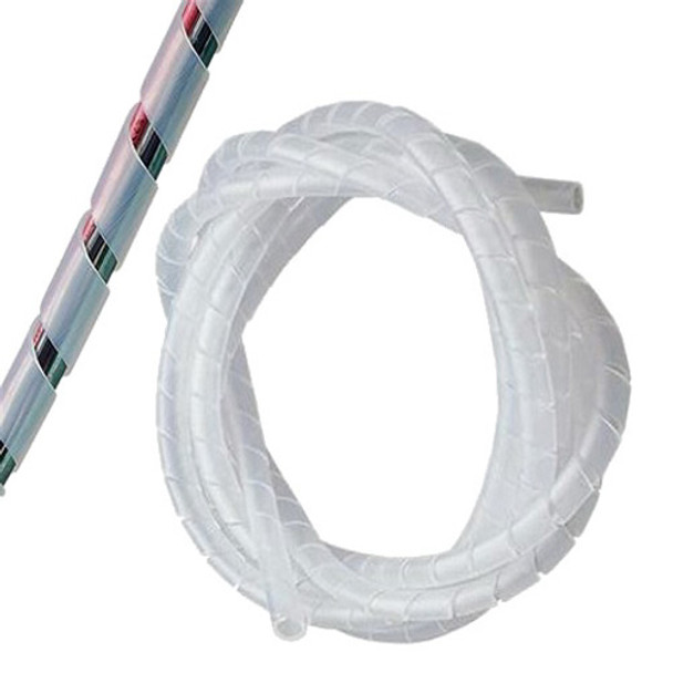 4Cabling Spiral Binding Cable Wrap - 30.5m x 19mm - Natural Main Product Image