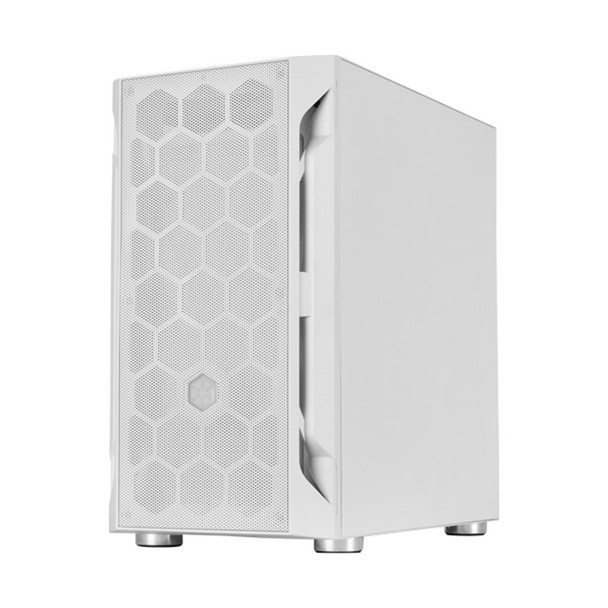 SilverStone FARA H1M Tempered Glass Micro-ATX Case - White Product Image 3