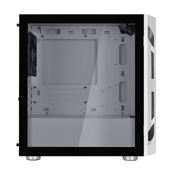 SilverStone FARA H1M Tempered Glass Micro-ATX Case - White Product Image 4