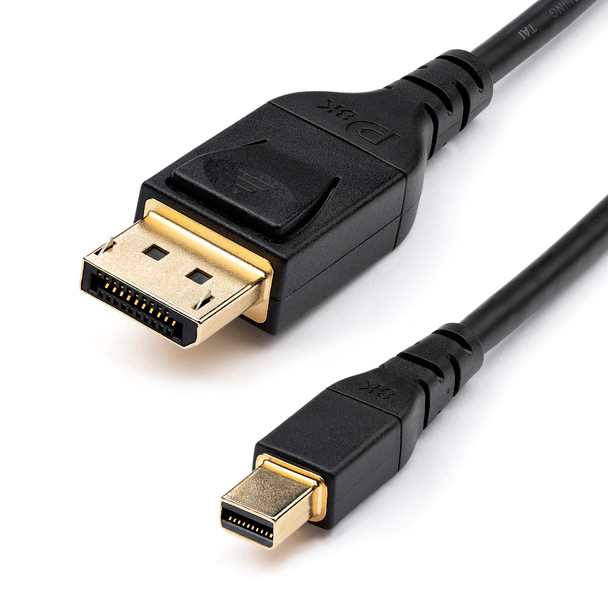 StarTech 6ft (2m) VESA Certified Mini DisplayPort to DisplayPort 1.4 Cable - 8K 60Hz HBR3 HDR - Super Main Product Image