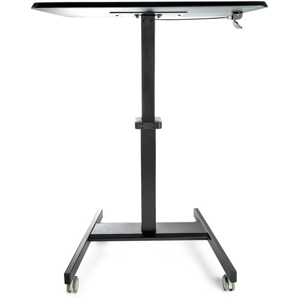 StarTech Mobile Standing Desk - Portable Sit Stand Ergonomic Height Adjustable Cart on Wheels Product Image 5