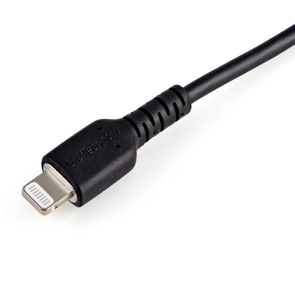 StarTech 12inch (30cm) Durable Black USB-A to Lightning Cable -  Product Image 3