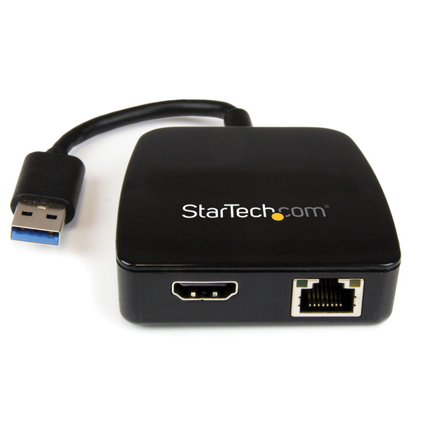 StarTech Travel Adapter for Laptops - HDMI and GbE - USB 3.0 Main Product Image