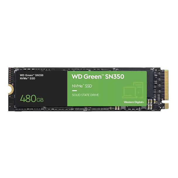 Western Digital WD Green SN350 480GB M.2 2280 NVMe SSD WDS480G2G0C Main Product Image