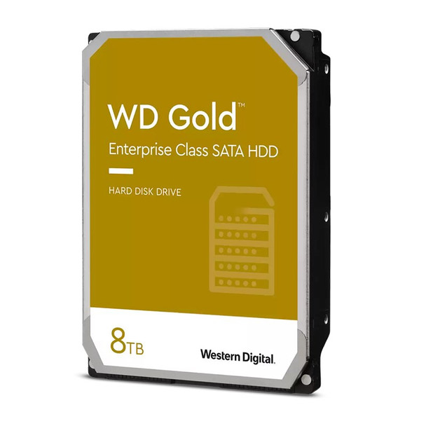 Western Digital WD WD8004FRYZ 8TB Gold 3.5in SATA 6Gb/s 512e Enterprise Hard Drive Main Product Image