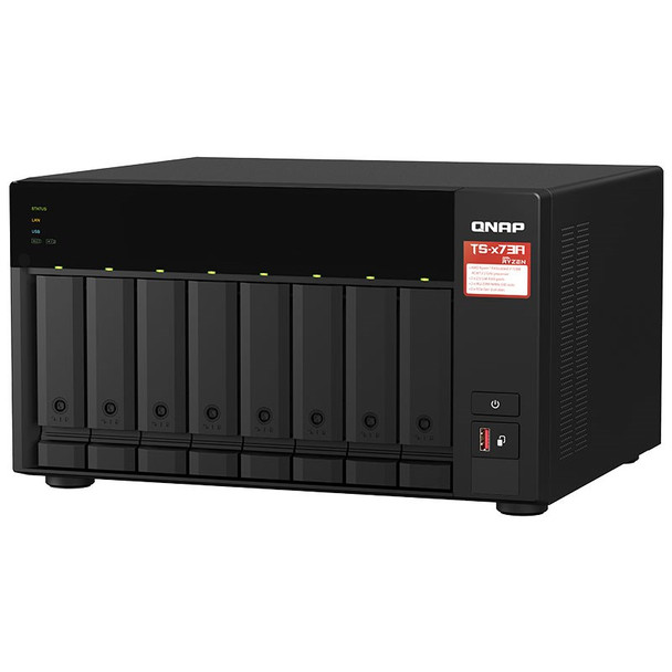 QNAP TS-873A-8G 8-Bay Diskless NAS Ryzen V1500B Quad-Core 2.2GHz 8GB Product Image 2