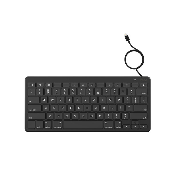 Zagg Universal - Wired Keyboard suits Lightning - Black Main Product Image