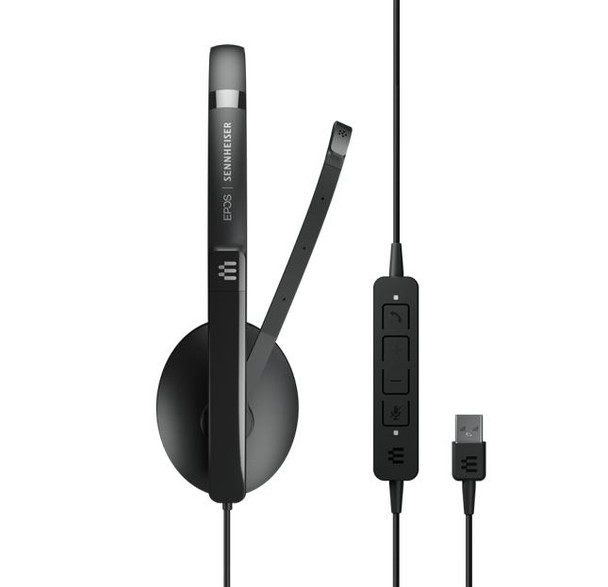 EPOS | Sennheiser ADAPT 130 USB II, On-ear, single-sided USB-A headset with in-line call control and foam earpad. Optimised for UC Product Image 2