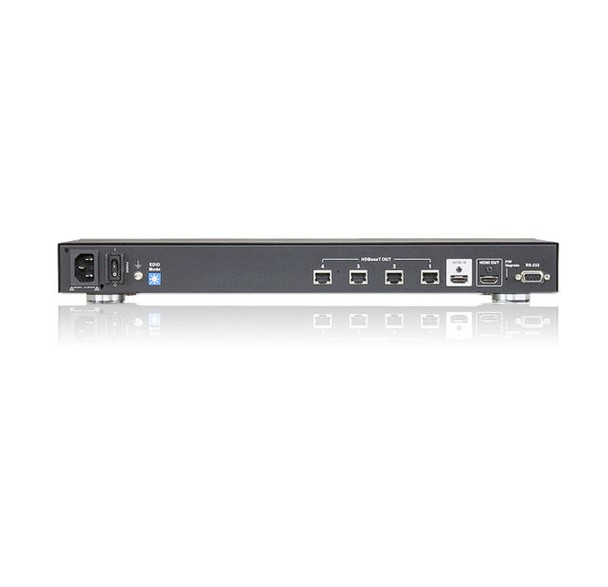 Aten 4 Port HDMI HDBaseT Splitter, supports up to 4K@100m with one local HDMI output, control via RS232, EDID managenment Product Image 2