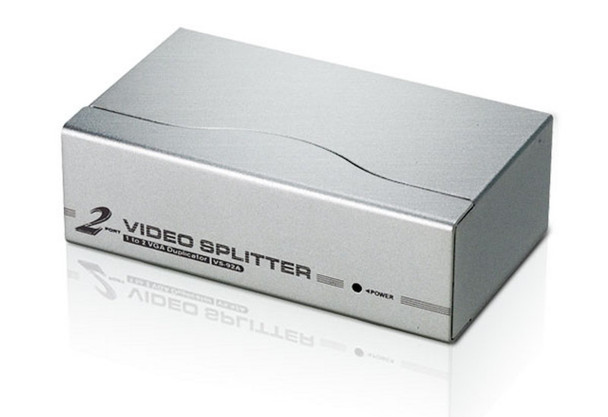 Aten Video Splitter 2 Port VGA Splitter 350Mhz, 1920x1440@60Hz, Cascadable to 3 levels (Up to 8 Outputs) Main Product Image
