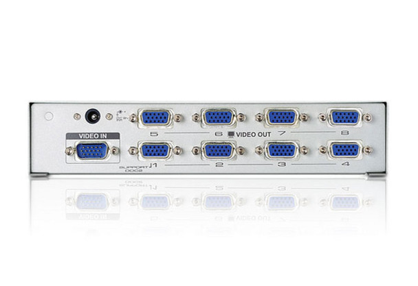 Aten Video Splitter 8 Port VGA Splitter 350Mhz, 1920x1440@60Hz, Cascadable to 3 levels (Up to 512 Outputs) Product Image 2