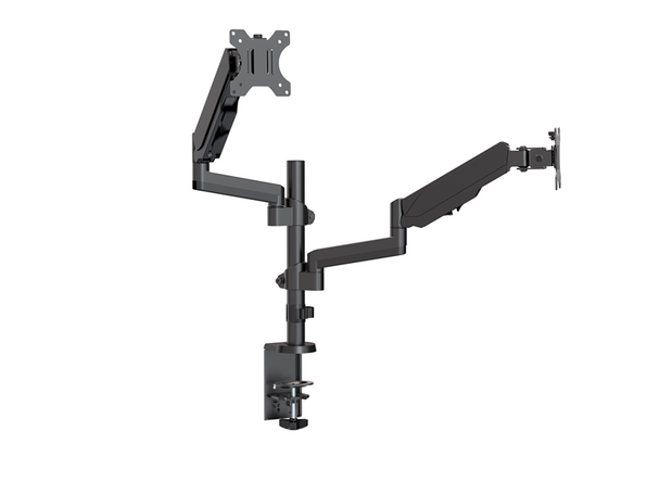 Brateck Dual Monitor Full Extension Gas Spring Dual Monitor Arm (independent Arms) Fit Most 17in-32in Monitors Up to 8kg per screen VESA 75x75/100x100 Main Product Image