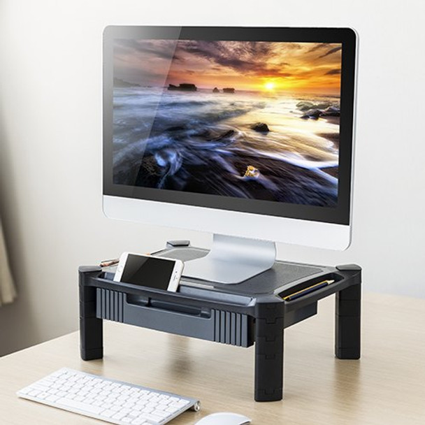 Brateck Height-Adjustable Modular Multi Purpose Smart Stand XL with Drawer (435x330x168mm) for most 13in-32in Weight Capacity 10kg Product Image 4