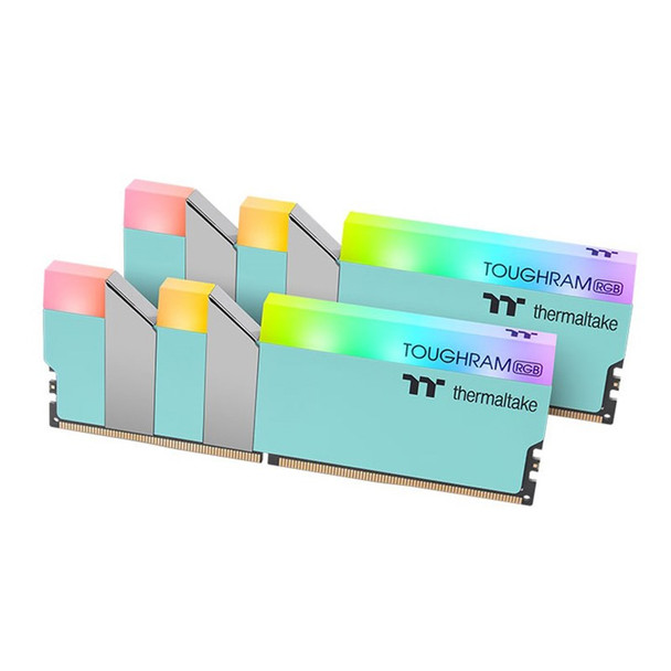 Thermaltake TOUGHRAM RGB 16GB (2x 8GB) DDR4 3600MHz Memory - Turquoise Main Product Image