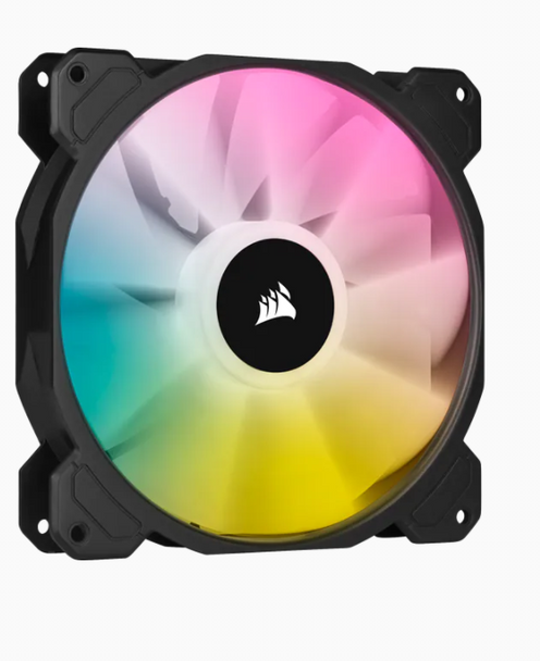 Corsair SP140 RGB Elite - 140mm RGB LED Fan With Airguide - Dual Pack With Lighting Node Core Product Image 2