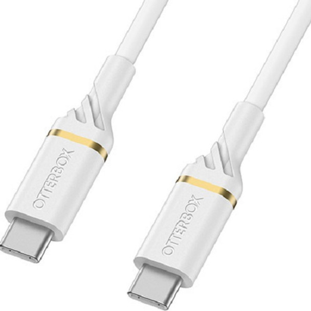 OtterBox USB-C to USB-C Fast Charge Cable ( 78-52673 ) - Cloud Dust White - Durable, trusted and built to last Main Product Image