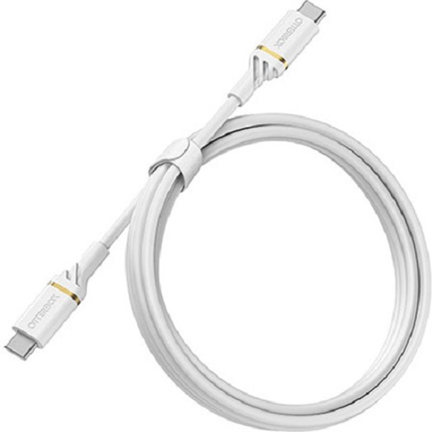 OtterBox USB-C to USB-C Fast Charge Cable ( 78-52673 ) - Cloud Dust White - Durable, trusted and built to last Product Image 2