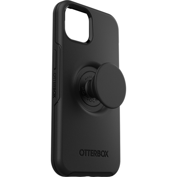 OtterBox Apple iPhone 13 Otter + Pop Symmetry Series Antimicrobial Case - Black (77-85380), Integrated PopGrip Product Image 4