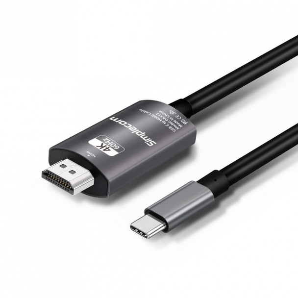 Simplecom DA312 USB 3.1 Type C to HDMI Cable 2M 4K@60Hz Aluminium HDCP Main Product Image