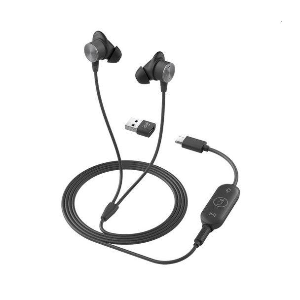 Logitech MSFT Teams Zone Wired Earbuds - Graphite Main Product Image