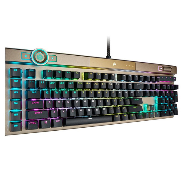 Corsair K100 RGB Optical Mechanical Gaming Keyboard - Midnight Gold Product Image 3
