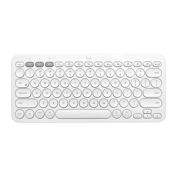 Logitech K380 Multi-Device Wireless Bluetooth Keyboard - White Main Product Image