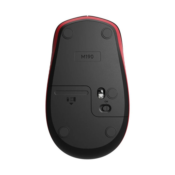 Logitech M190 Full-Size Wireless Mouse - Red Product Image 5