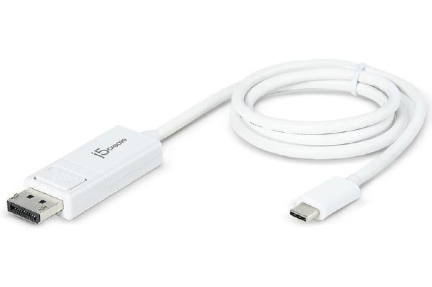 J5Create JCA141 USB-C Type-C to 4K DisplayPort (DP) 1.2m Cable Main Product Image