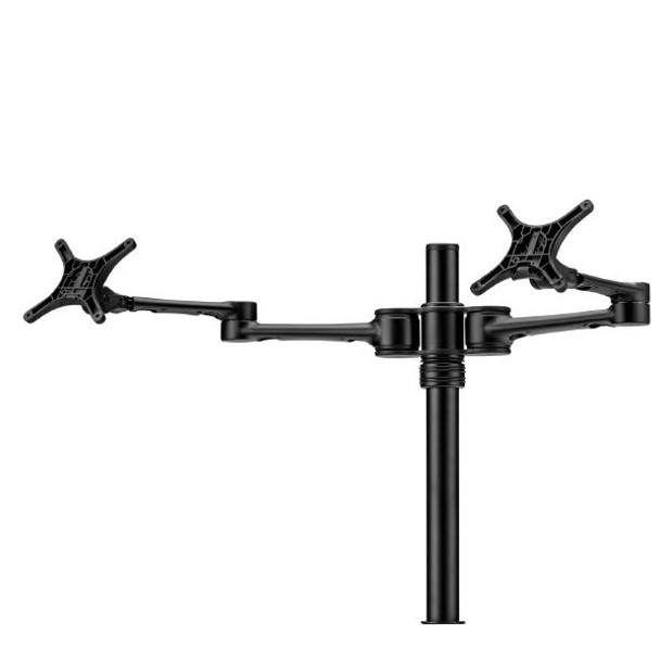 Atdec Dual Arm Desktop Monitor Mount BLK Main Product Image