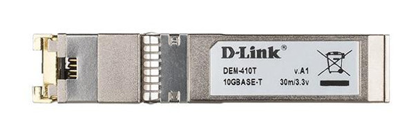 D-Link DEM-410T 10GBASE-T RJ45 Copper SFP+ Transceiver (Cat6A 30m) Main Product Image